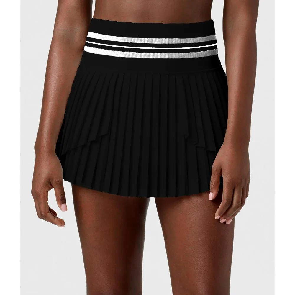 Fila Women's Casa Challenger Pleated Seamless Skort - Black