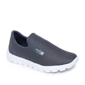 Force 10 Sports Grey Slip-on Walking Shoes For Men D7-01E By Liberty