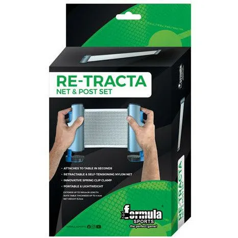 Formula Sports Re-Tracta Net and Post Table Tennis Set