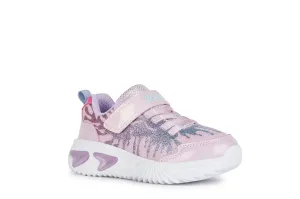 Geox Assister Grils Pink Sky Lights Trainer