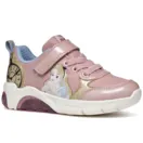 Geox Girls J Fadinlight E Trainer Rose/Platinum