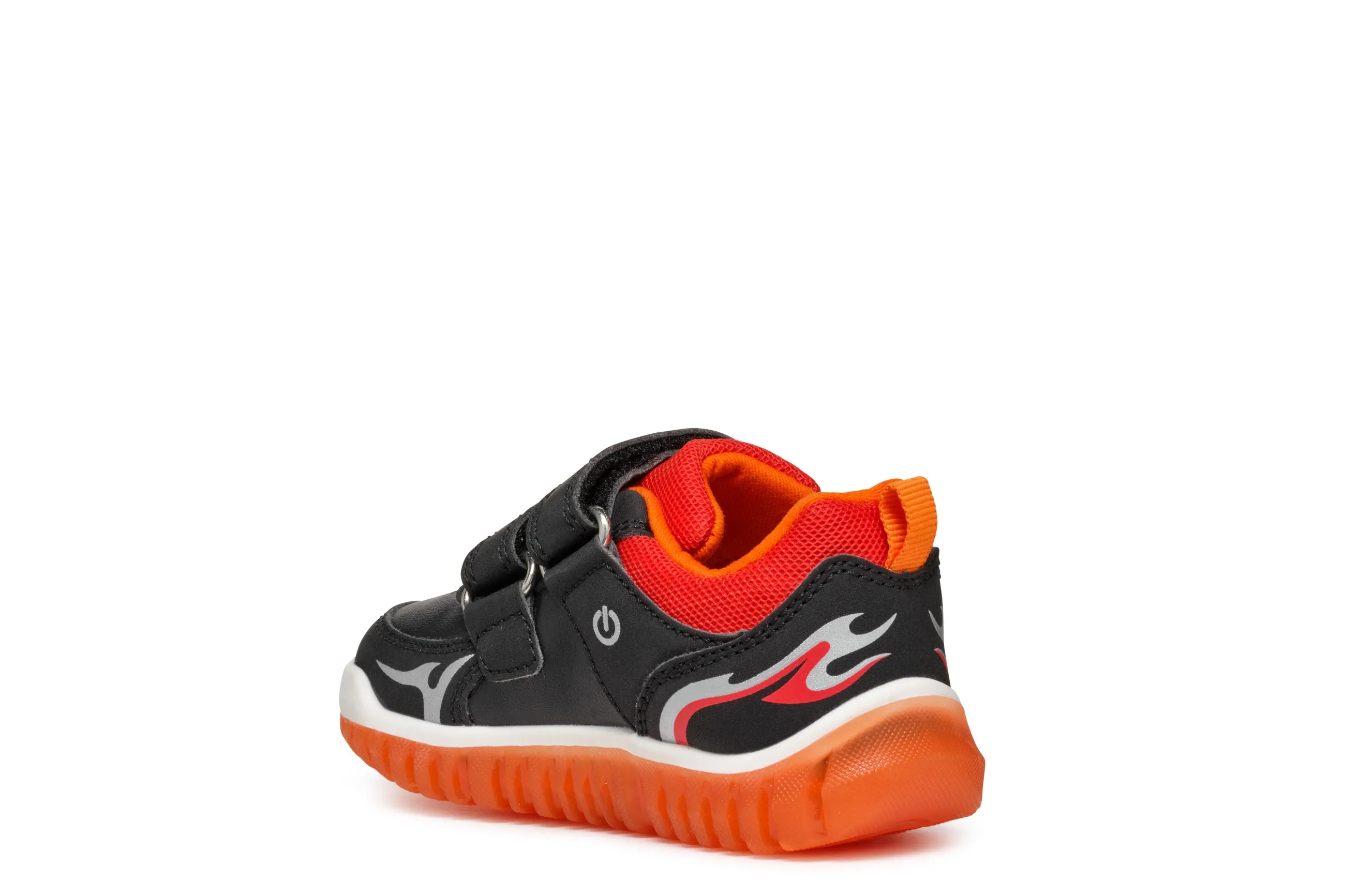 Geox Lightyloo Red Dragon Boys Black Red Trainer