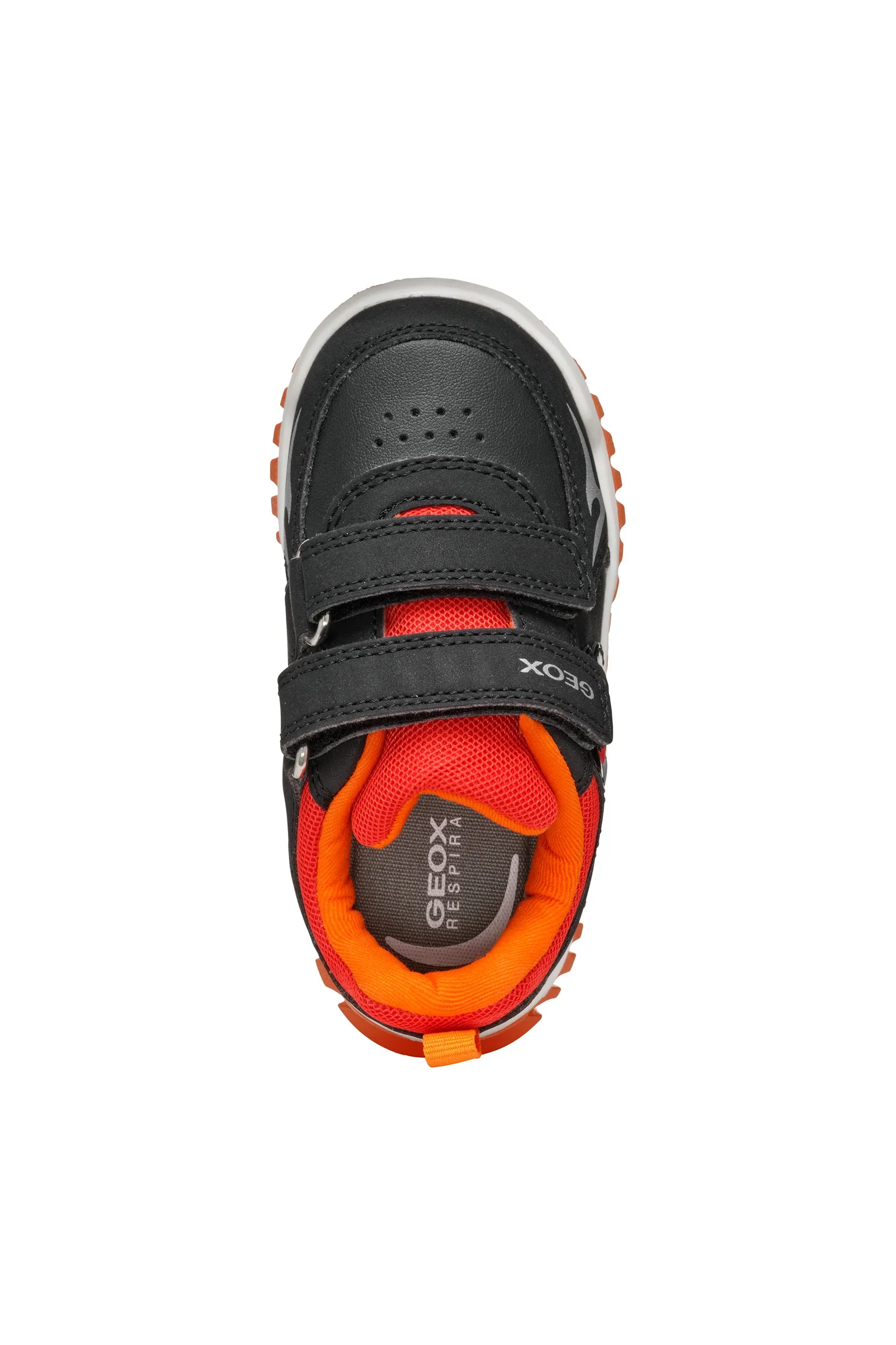 Geox Lightyloo Red Dragon Boys Black Red Trainer