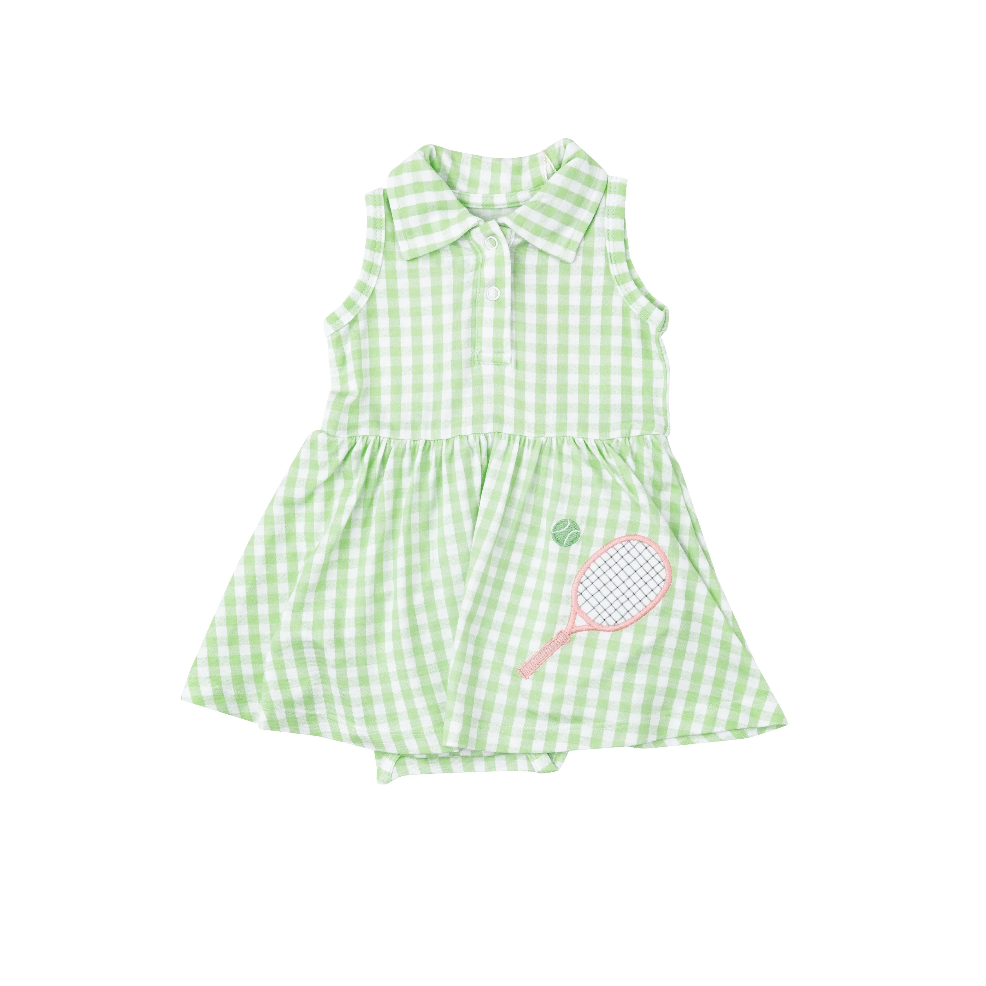 Girls Gingham Tennis Dress