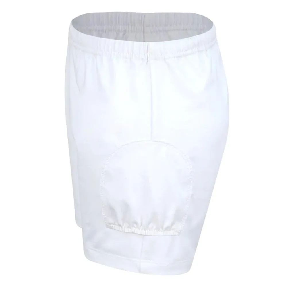 Girls' Tennis Shorty With Ball Pocket White