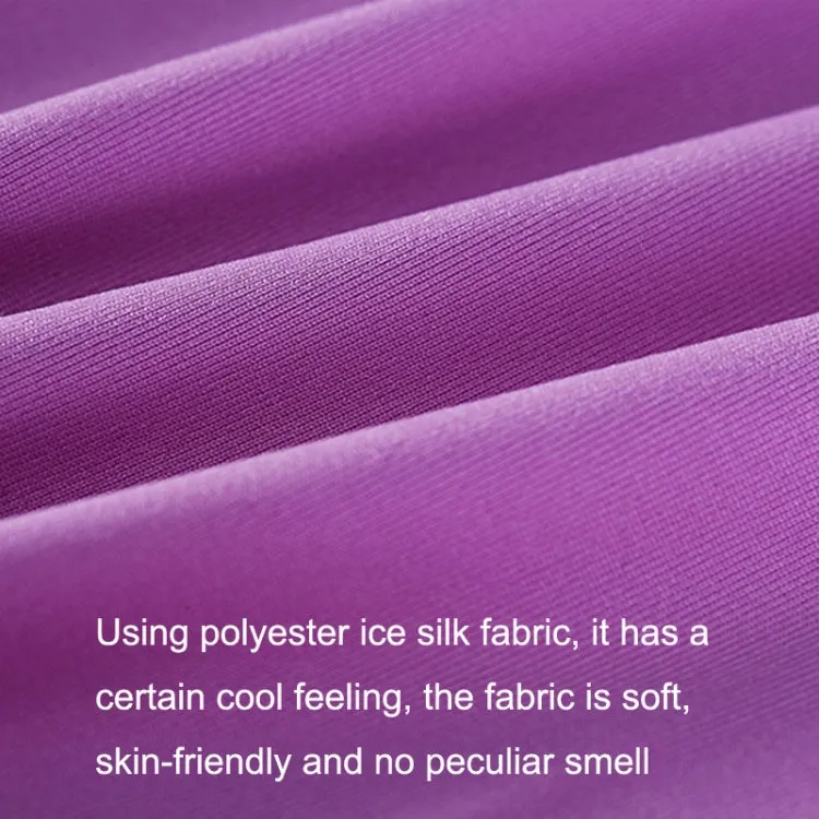 Golf Sunscreen Shawl Sleeves Outdoor Sports Cycling Ice Silk One Word Raglan Sleeves, Size: One Code(Purple)