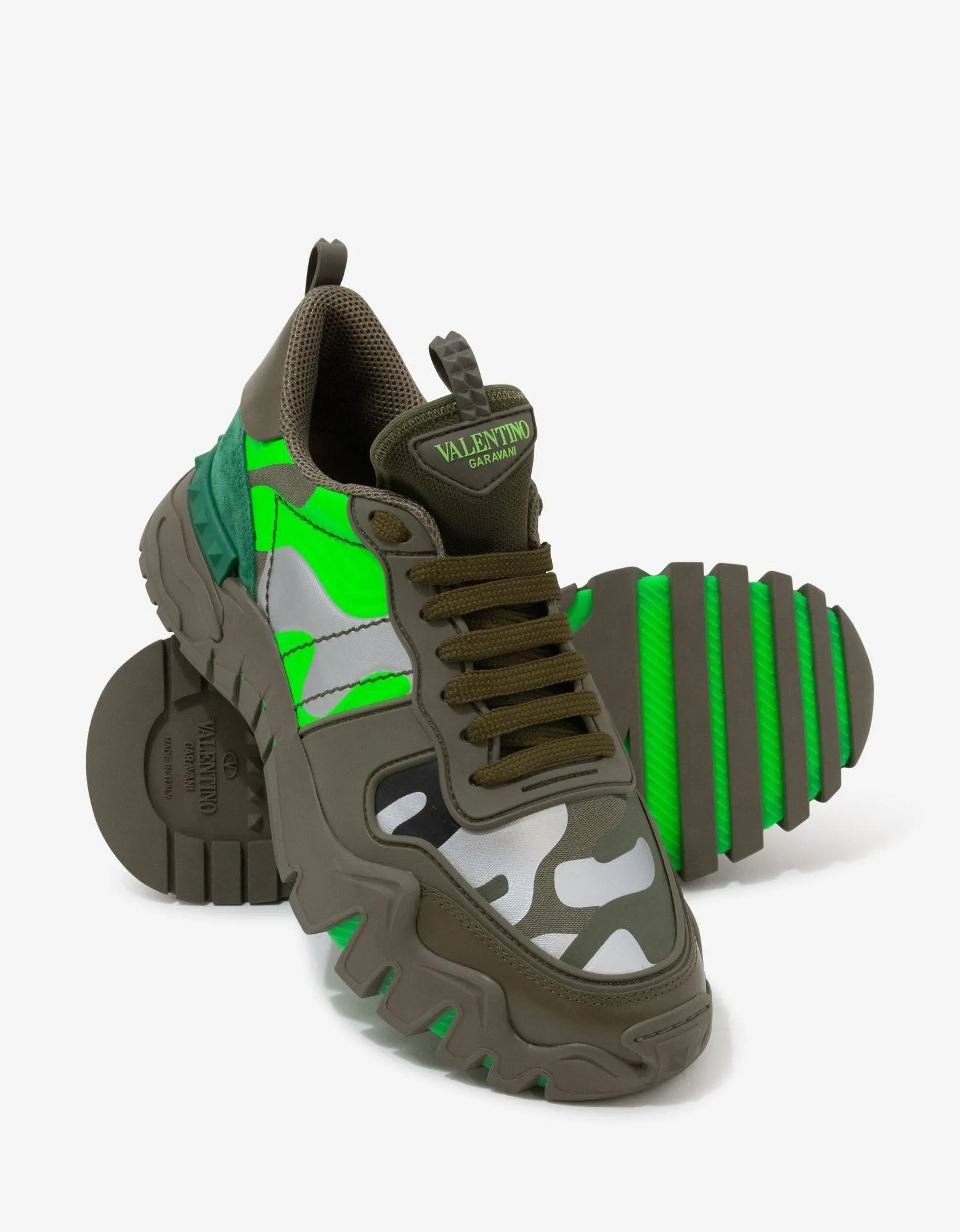 Green Camouflage Rockrunner Plus Trainers -