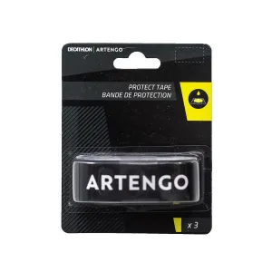 Head protection tape Tennis Protect Tape 3 pcs. in package, black ARTENGO, black