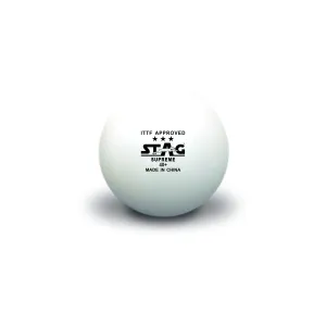 High Performance 3 Star Supreme Table Tennis (T.T) Balls| Advanced 40 mm Ping Pong Balls for Training | Tournaments and Recreational Play| Durable for Indoor/Outdoor Game - White(Pack of 12)