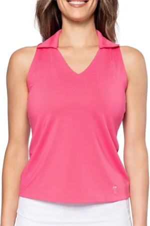 Hot Pink Sleeveless Lisa Sport Polo