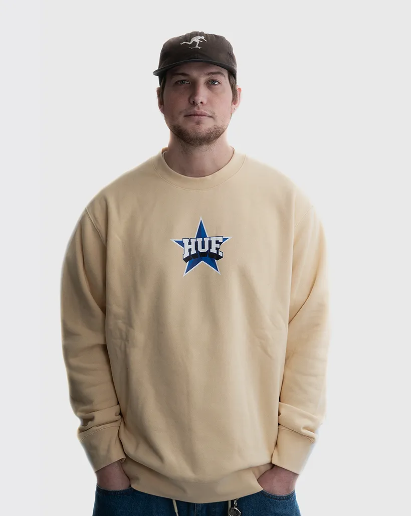 Huf All Star Crewneck - Wheat