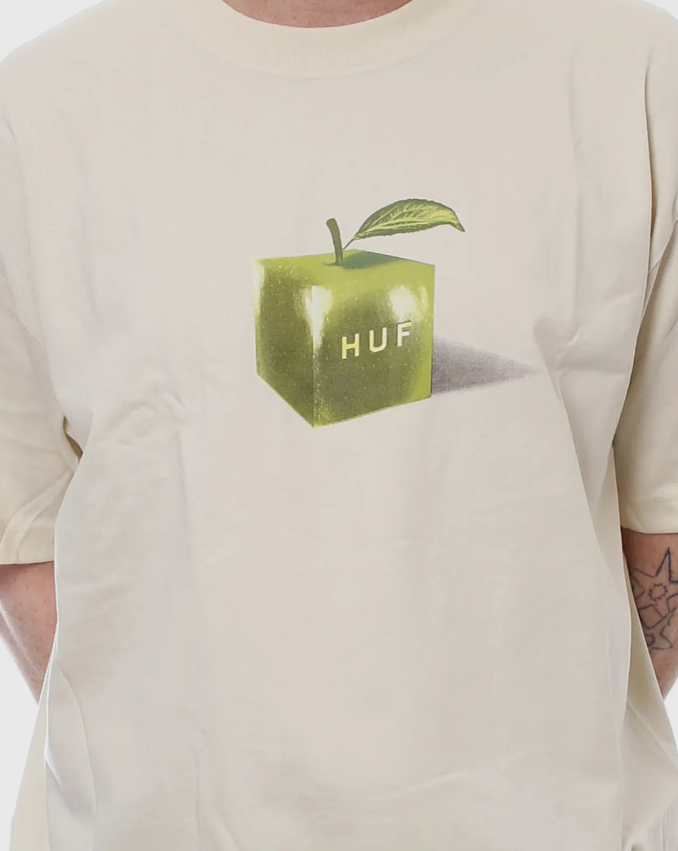 Huf Apple Box Shirt - Bone