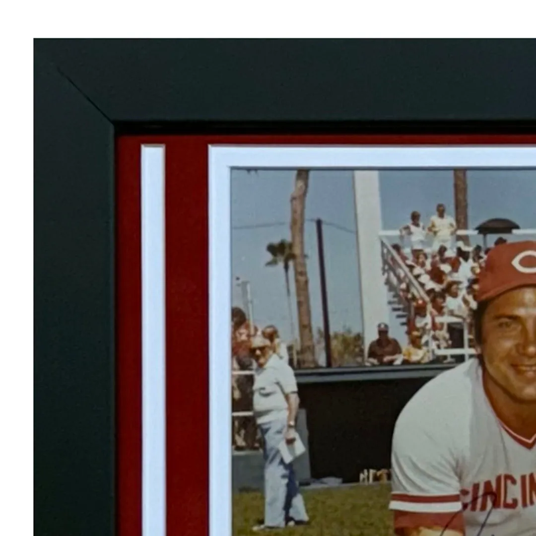 Johnny Bench Hand Signed & Framed Cincinnati Reds 8x10 Baseball Photo