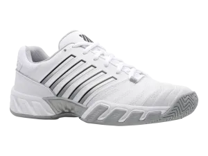 K-Swiss Bigshot 4 AC Mens Tennis Shoe - White/Highrise Silver