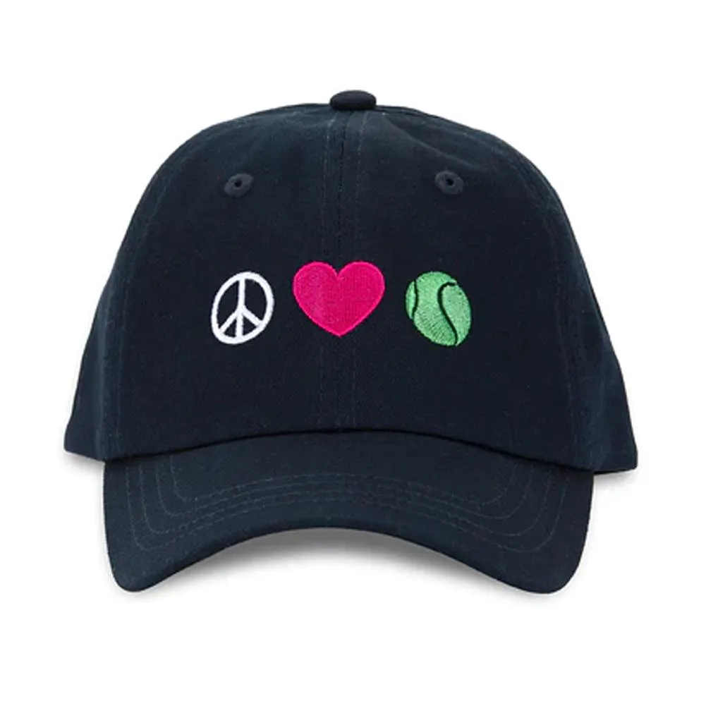 Kids` Tennis Camper Hat Peace Love Tennis