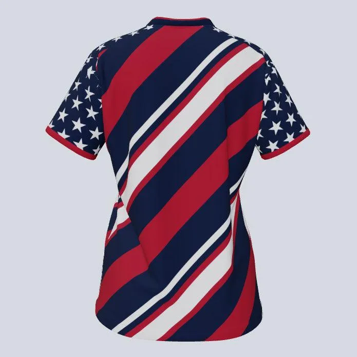 Ladies Bold Custom USA Jersey