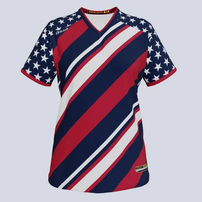 Ladies Bold Custom USA Jersey