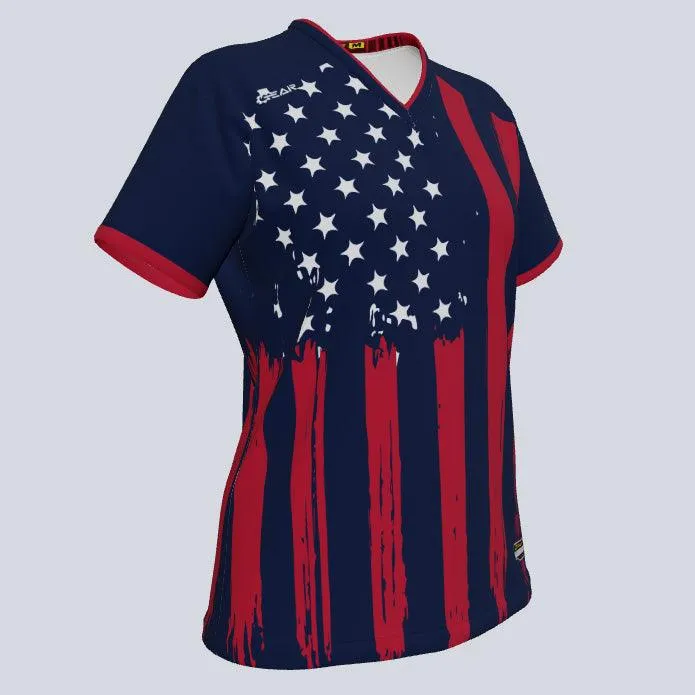 Ladies Brave Custom USA Jersey