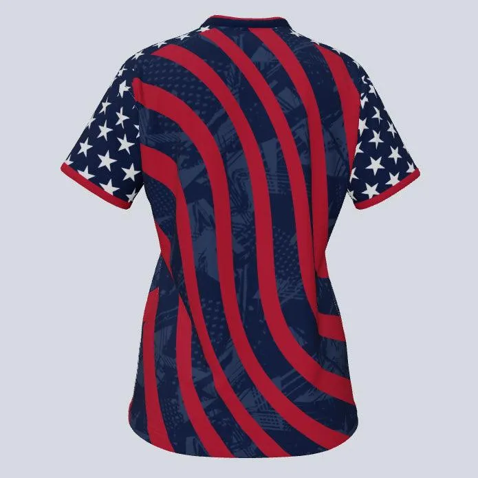 Ladies Merica Custom USA Jersey