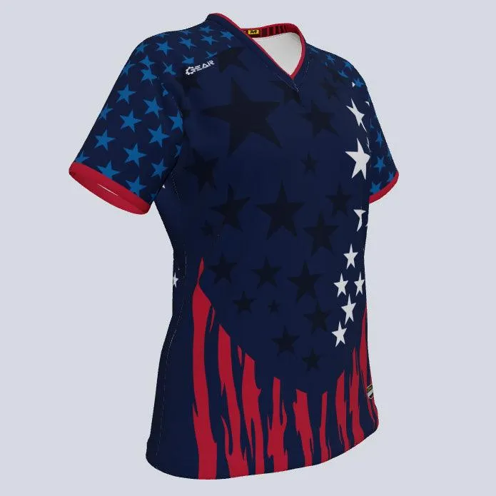 Ladies Pride Custom USA Jersey