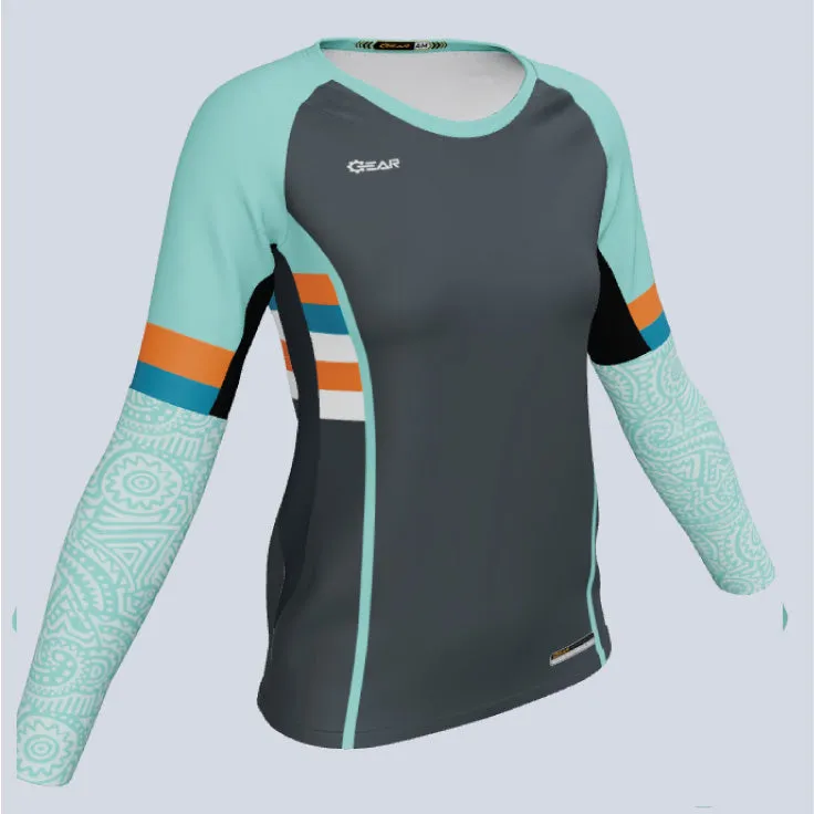 Ladies ProCut LS Custom Carbon Jersey