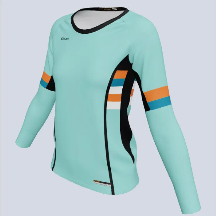 Ladies ProCut LS Custom Carbon Jersey