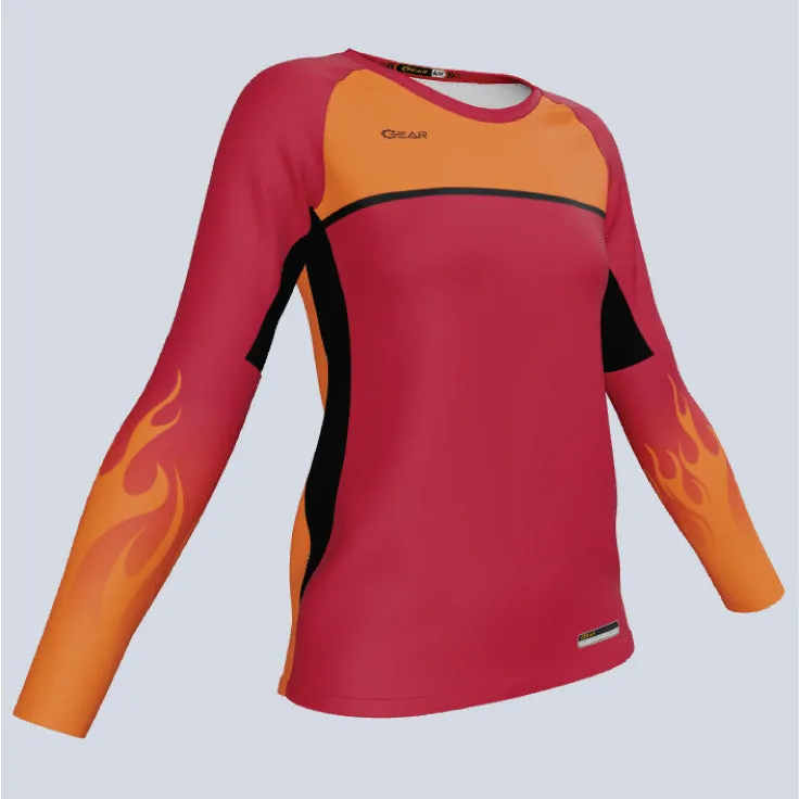 Ladies ProCut LS Custom Copper Jersey