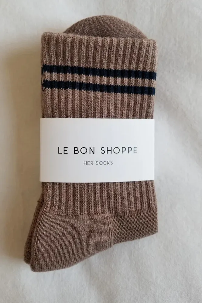 Le Bon Shoppe Boyfriend Cocoa Socks