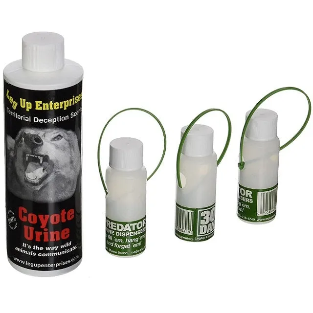 Leg Up® Coyote Urine Kit with Three 30 Day Dispensers