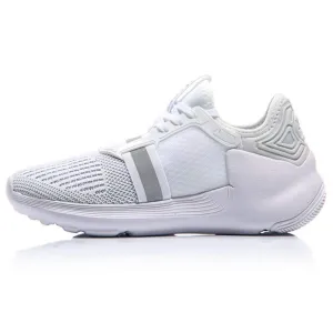 Li-Ning ABCM012-3 Female Basketball Shoes, Basic White/Grey