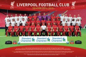 Liverpool FC Official EPL Soccer Team Portrait 2014/15 Poster - GB Eye (UK)