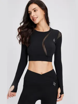 Long-Sleeve Comfortable Sports Bra