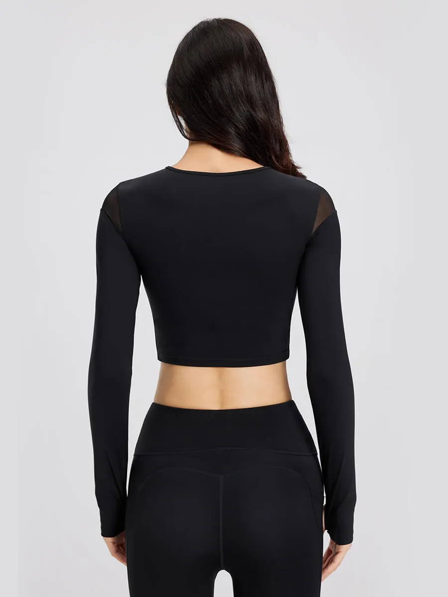 Long-Sleeve Comfortable Sports Bra