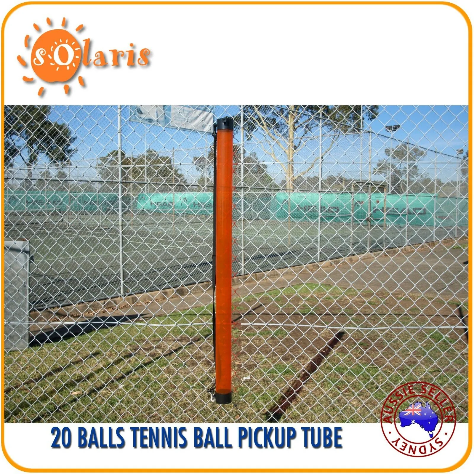 Long Tennis Ball Pickup Tube Holds 20 Balls