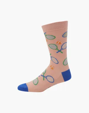 MENS ANYONE FOR TENNIS BAMBOO SOCK - KING SIZE