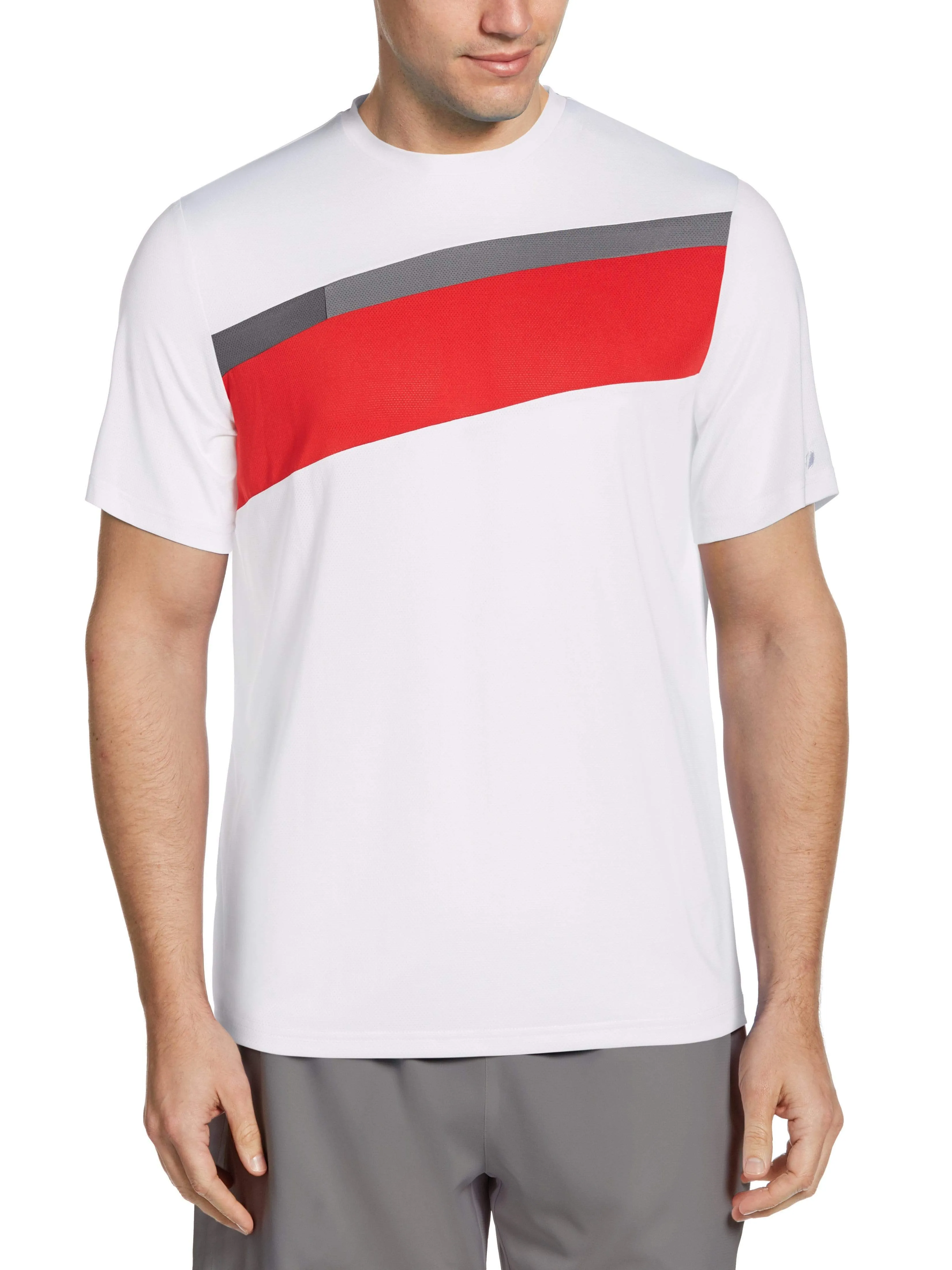 Men's Diagonal Stripe Tennis Tee