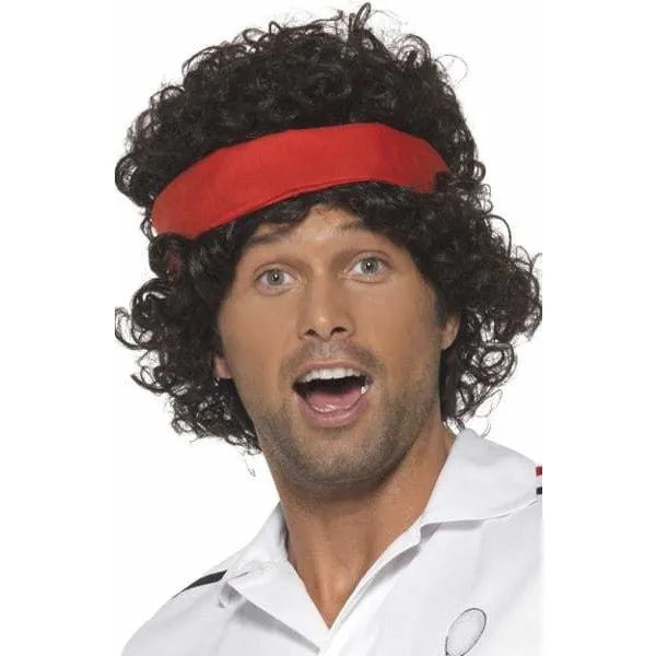 Mens Eighties Tennis Player Wigs