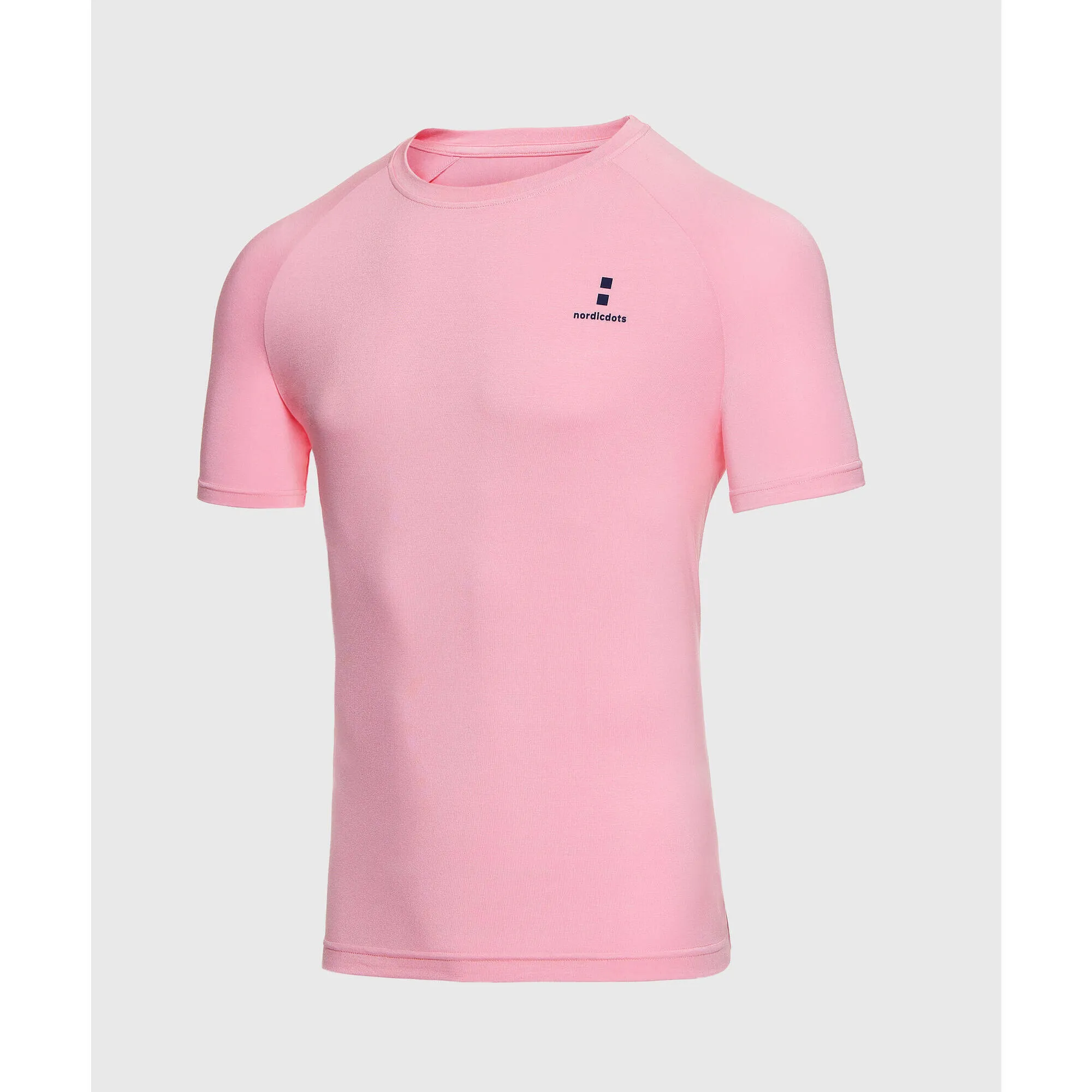 Men's Organic Tennis/Padel T-Shirt Sea Pink NORDICDOTS light pink