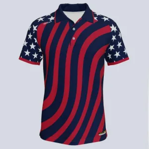 Merica Custom USA Polo