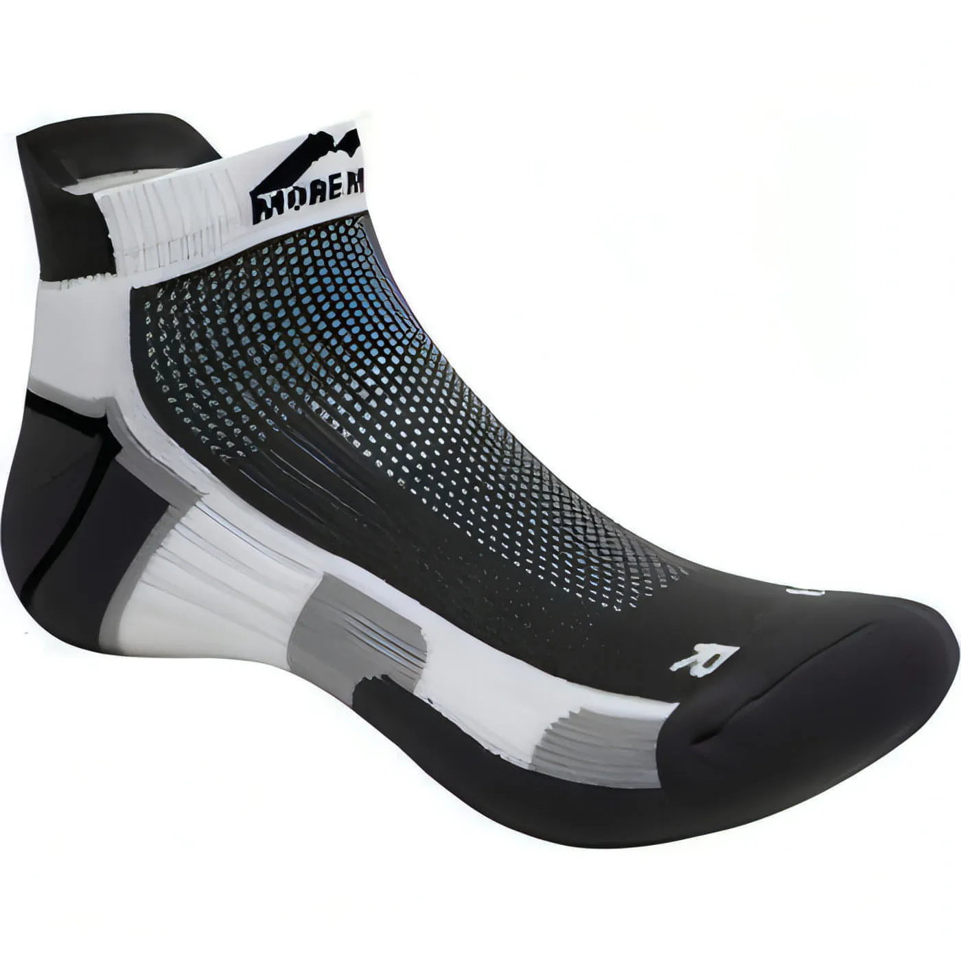 More Mile Miami Running Socks - Black