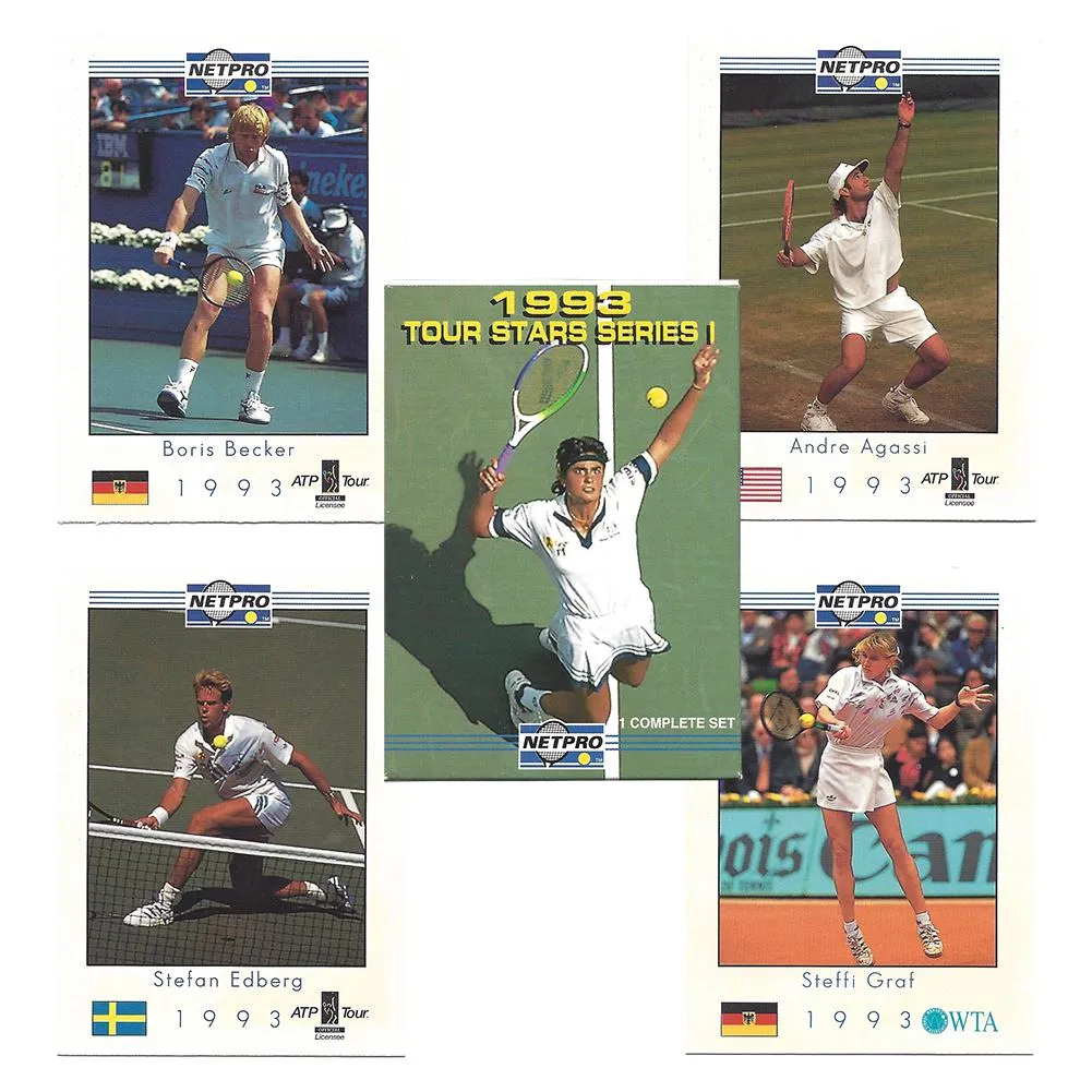 NETPRO Tour Star Tennis Collector Card Set 1993