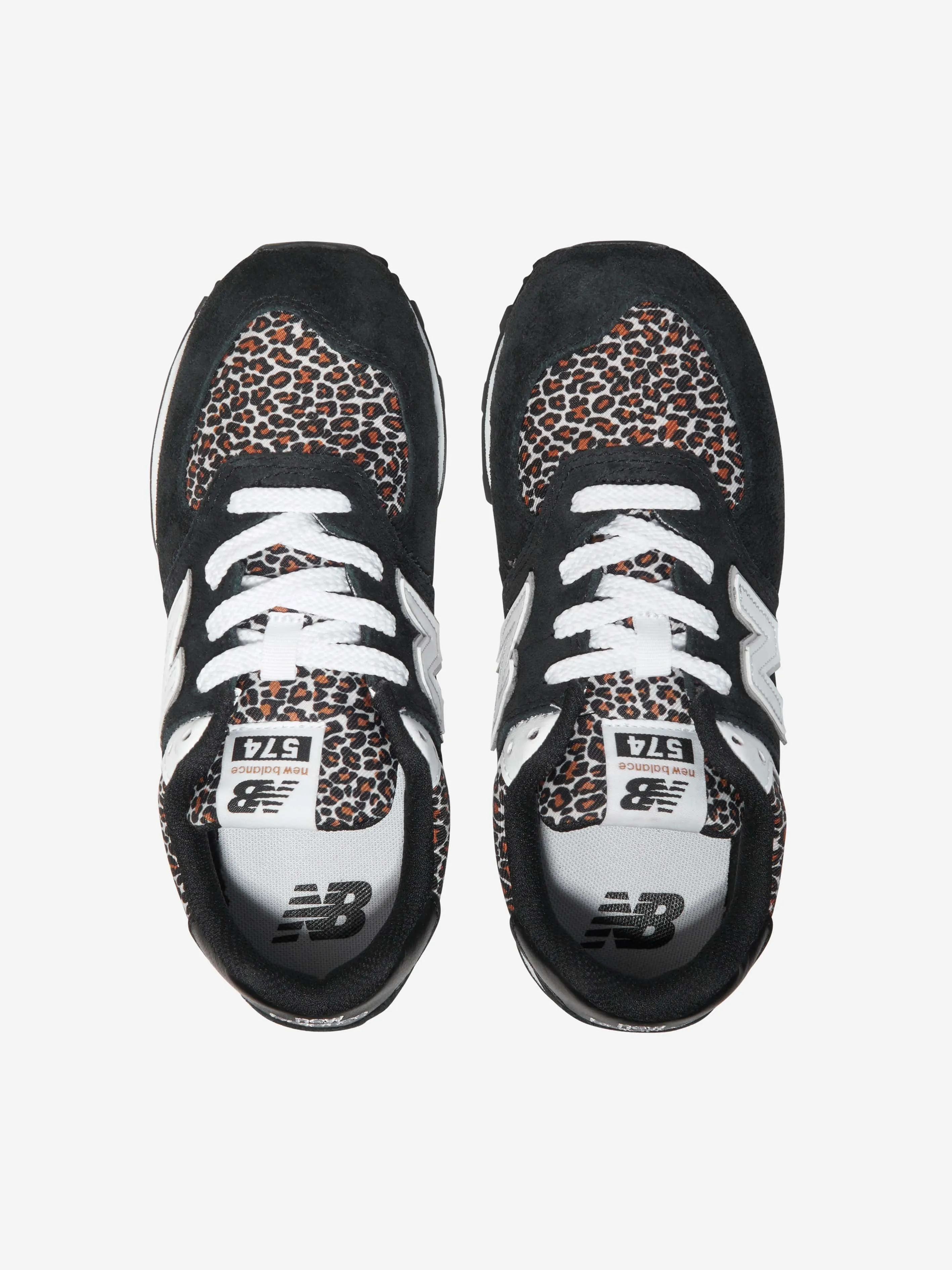 New Balance Kids 574 Animal Print Grade Trainers