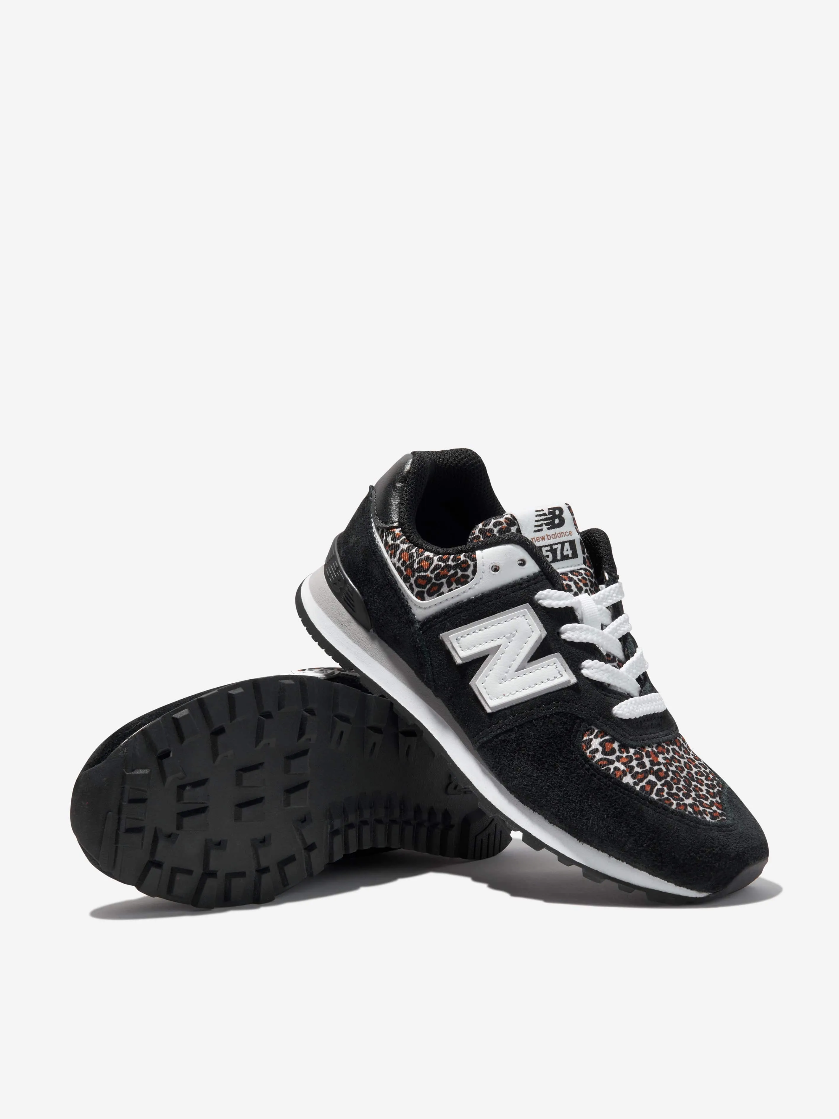 New Balance Kids 574 Animal Print Grade Trainers