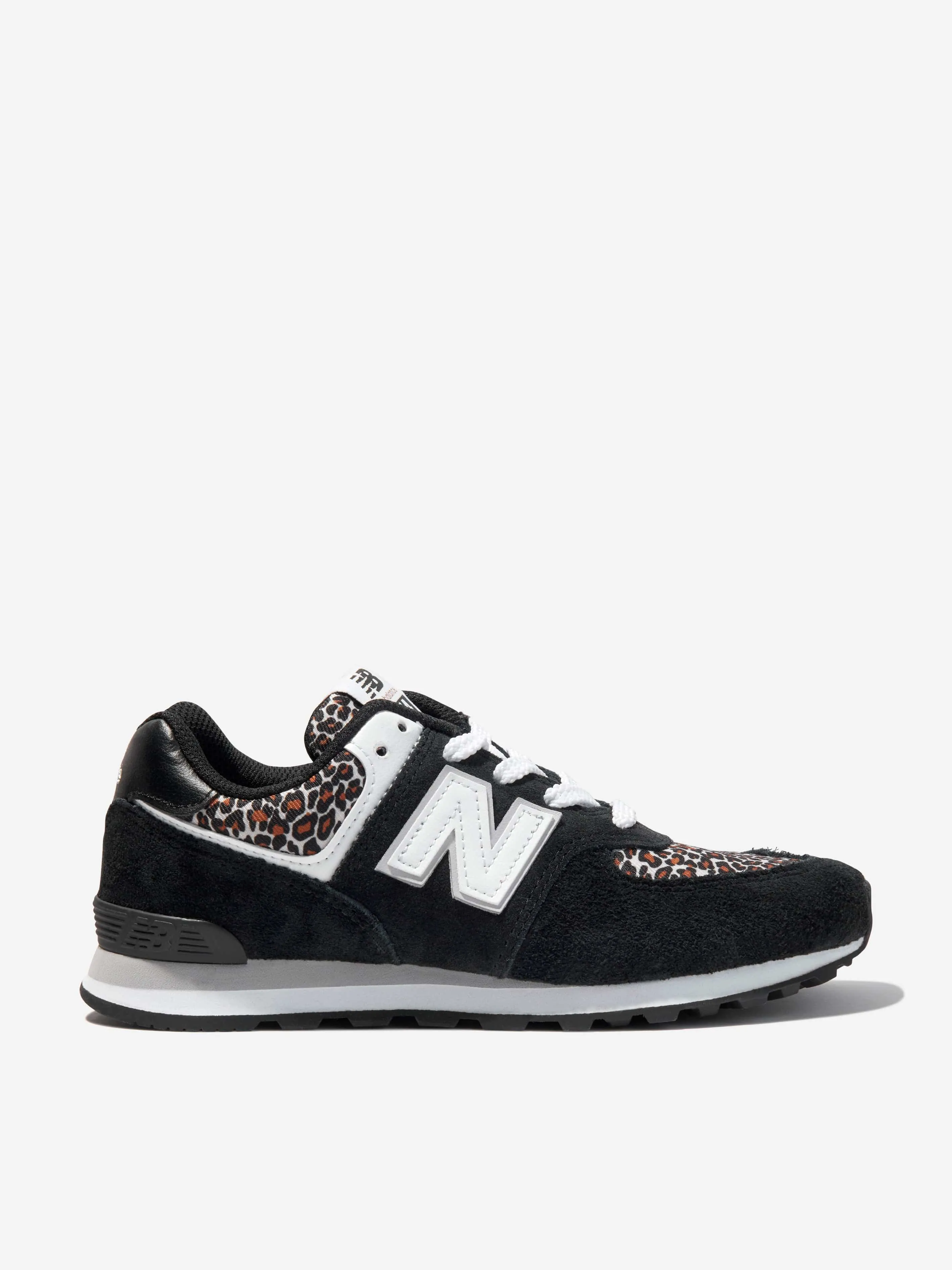 New Balance Kids 574 Animal Print Grade Trainers