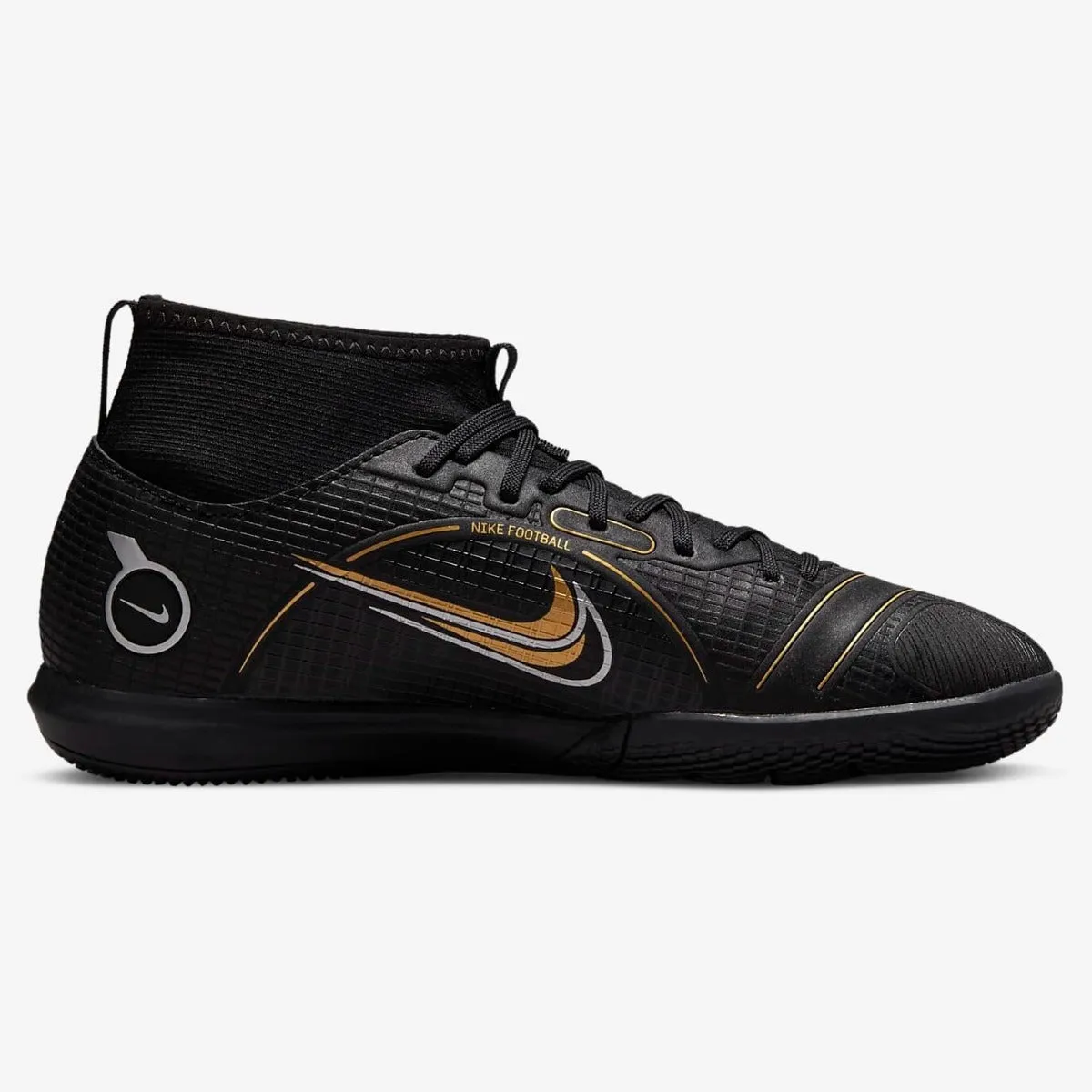 Nike JR Superfly 8 Academy Indoor - Black-Silver-Gold