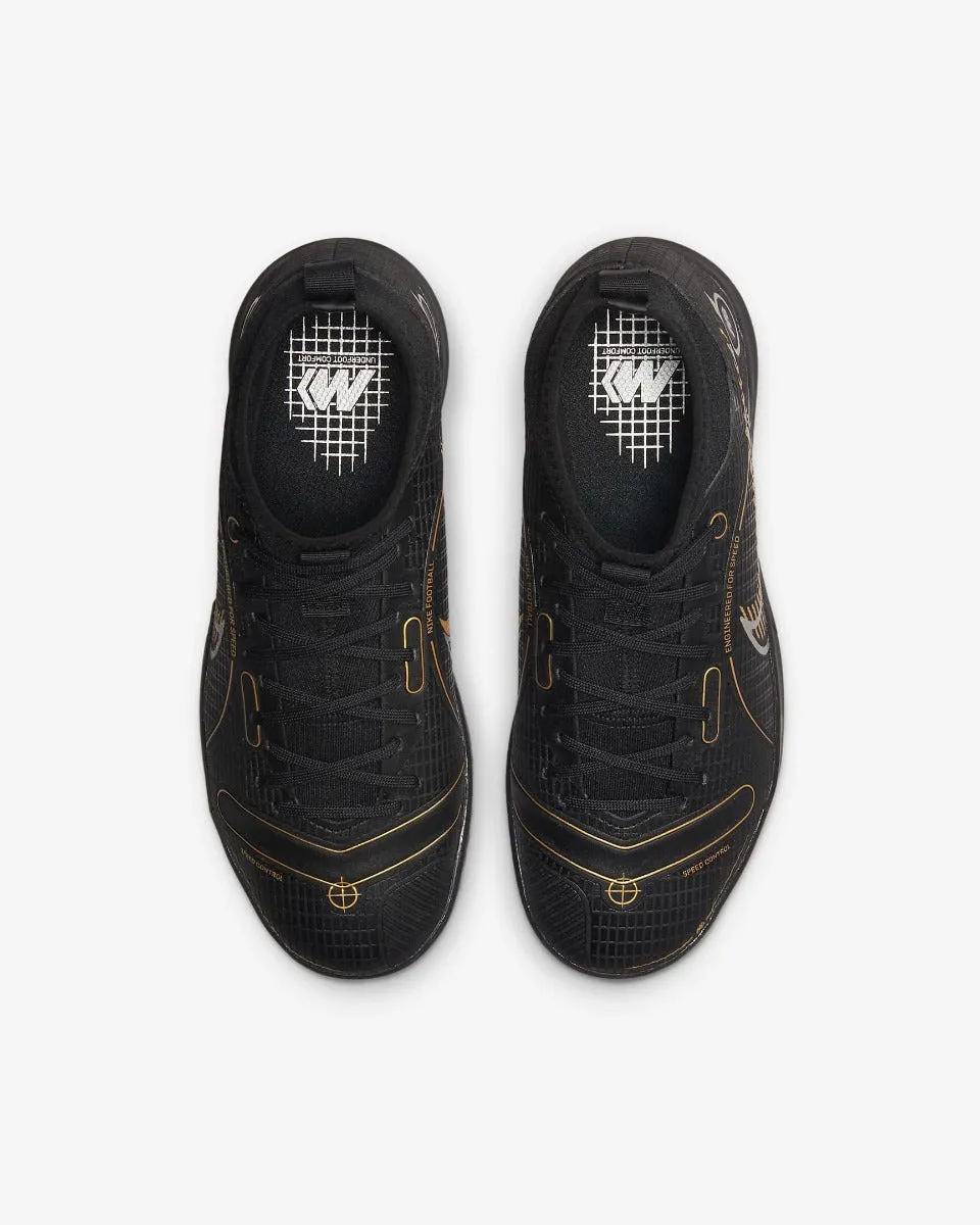 Nike JR Superfly 8 Academy Indoor - Black-Silver-Gold