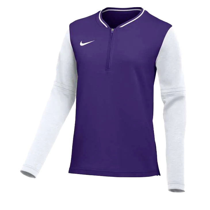 Nike Women's Dri-Fit Half Zip Coaches Top LS