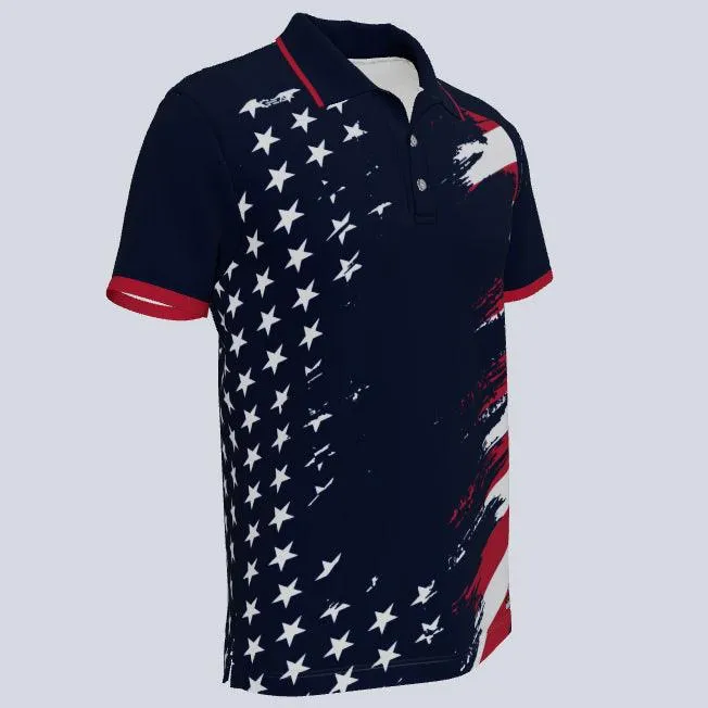 Old Glory Custom USA Polo