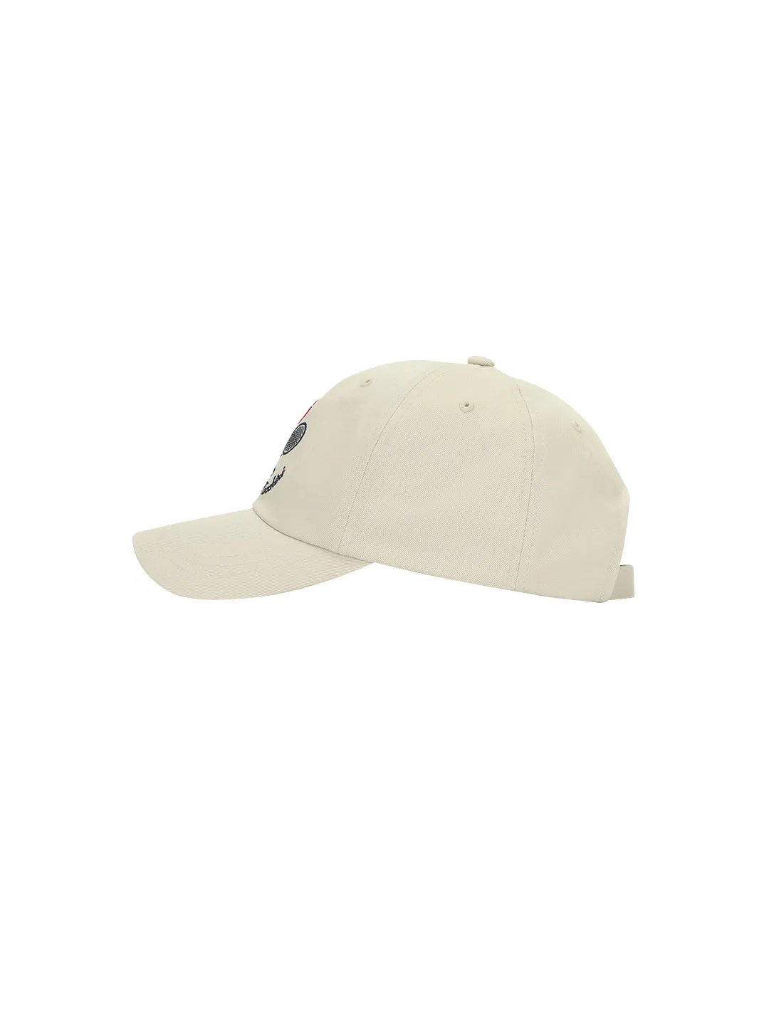 Preppy Unstructured Ball Cap- Beige