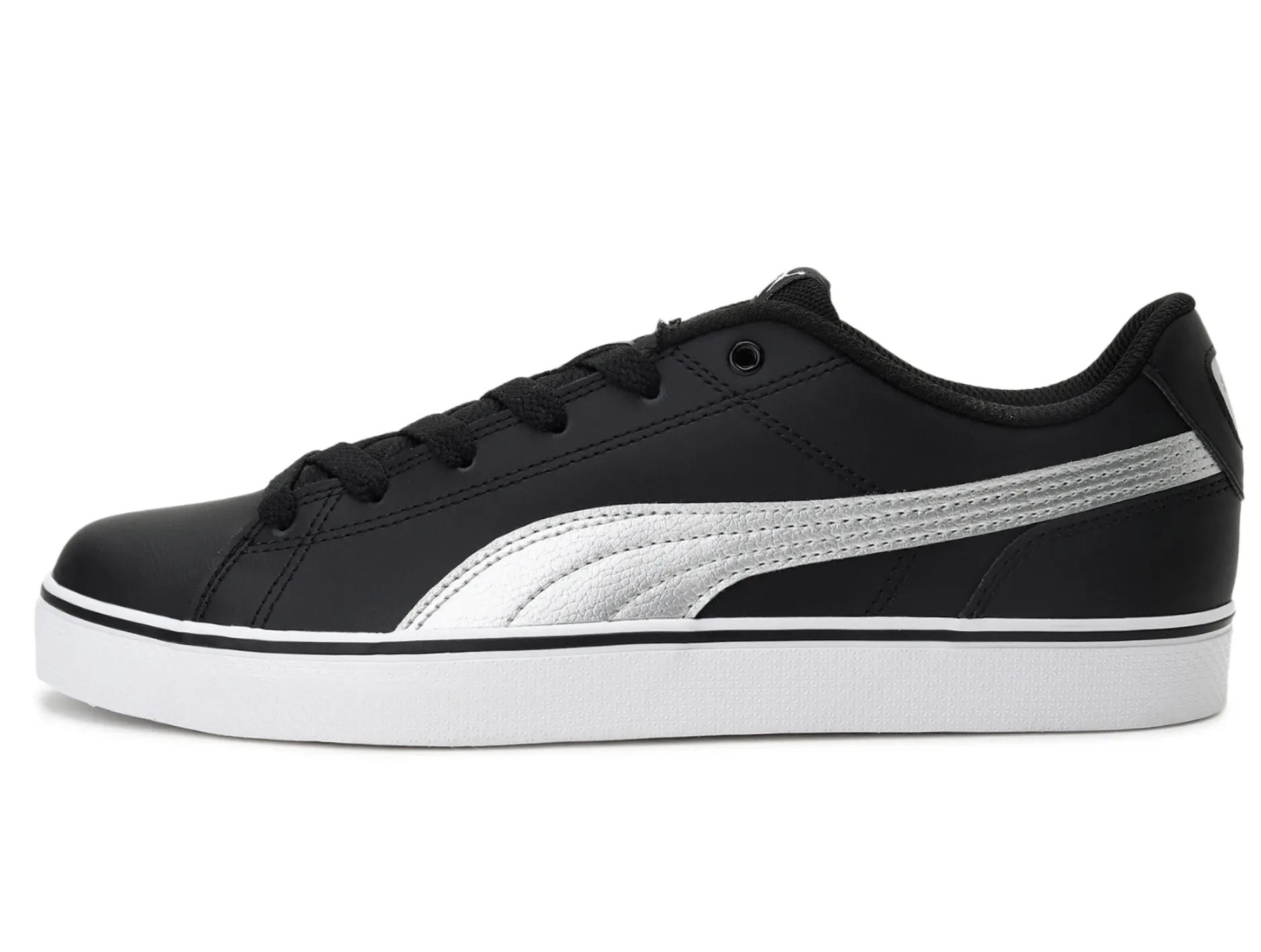 Puma Mens Court Point VULC V2 Black Silver <br> 362946 11